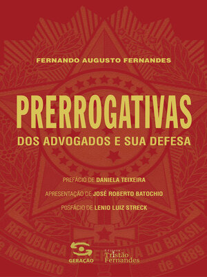 cover image of Prerrogativas dos advogados e sua defesa